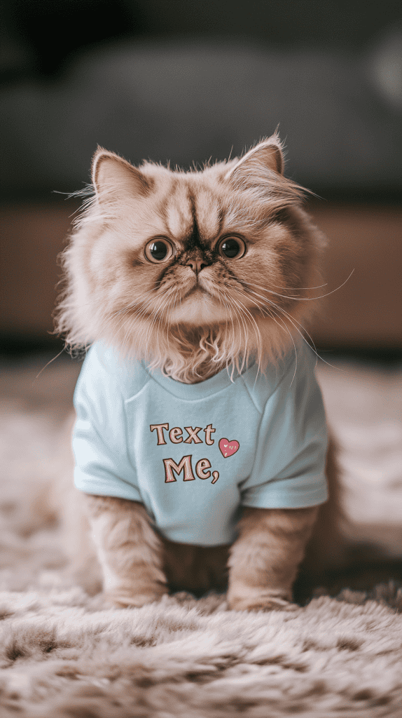 Cats styled in candy heart-themed looks bring pastel colors and sweet sayings to life. Bright, cheerful, and playful — these outfits are pure Valentine joy.