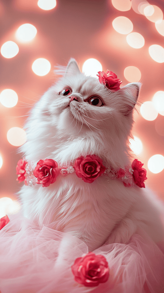 Soft tulle, delicate petals, and rose-toned layers bring out the romantic charm of these floral Valentine looks. A picture-perfect choice for cats who love the spotlight. Soft tulle, delicate petals, and rose-toned layers bring out the romantic charm of these floral Valentine looks. A picture-perfect choice for cats who love the spotlight.