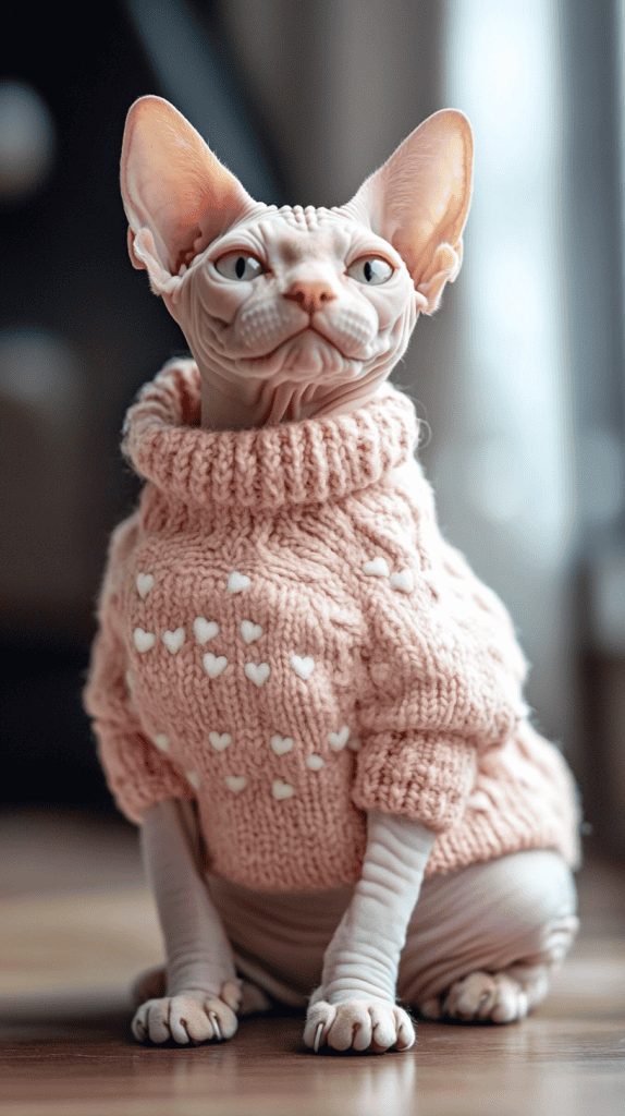 Cozy and stylish, these sweetheart sweaters blend warmth with playful Valentine’s prints, offering comfort and agility for every feline. Perfect for chilly days, they keep cats looking cute while staying snug.